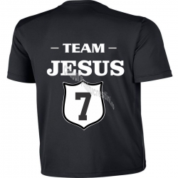 Tricou negru barbati, Team Jesus 7
